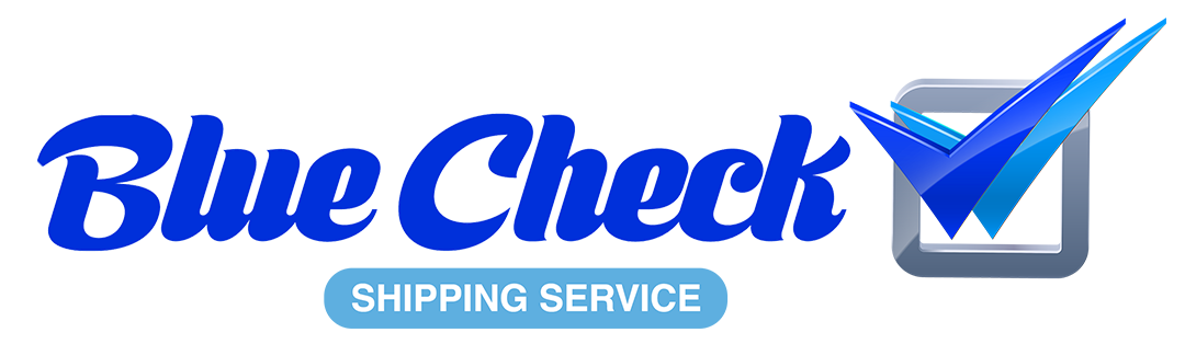 Blue Check Shipping Logo